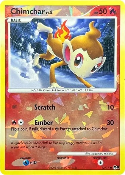Chimchar (Cracked Ice Holo), POP Series 8 012/017