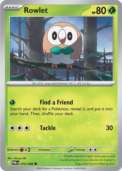Rowlet - 010/088, ME03: Perfect Order 010/088