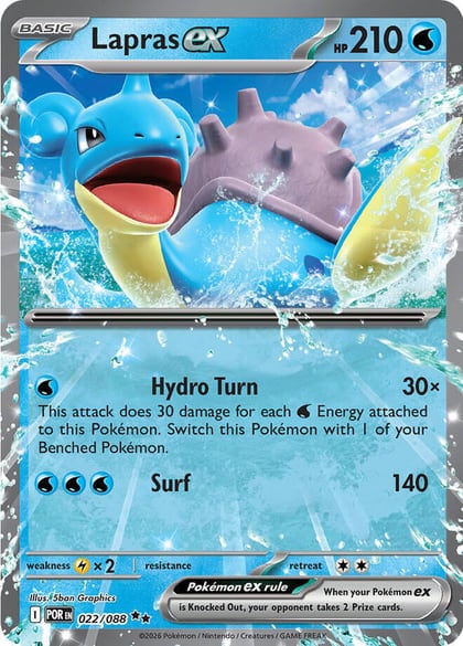 Lapras ex, ME03: Perfect Order 022/088