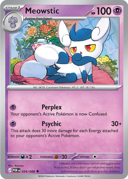 Meowstic, ME03: Perfect Order 034/088