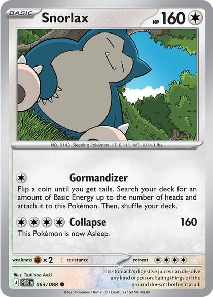 Snorlax, ME03: Perfect Order 063/088