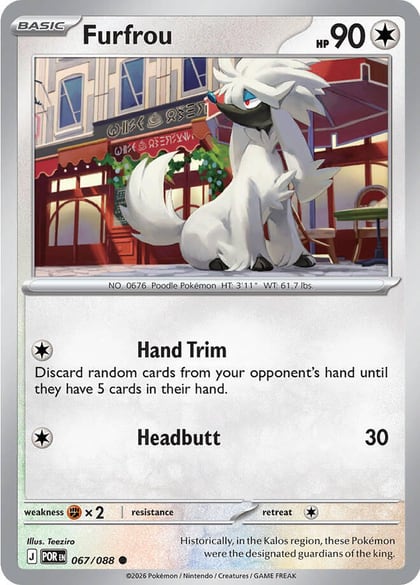 Furfrou, ME03: Perfect Order 067/088
