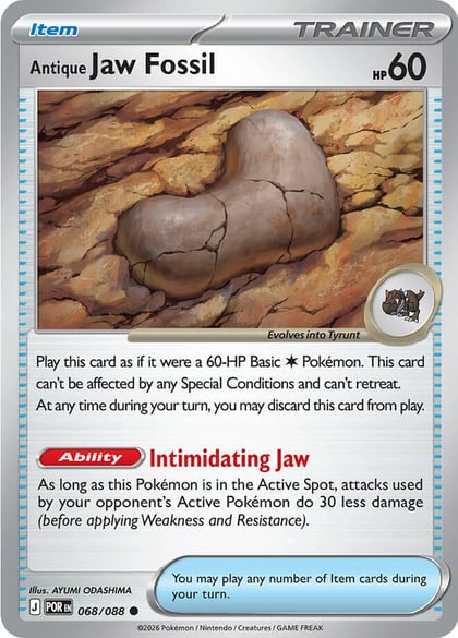 Antique Jaw Fossil, ME03: Perfect Order 068/088