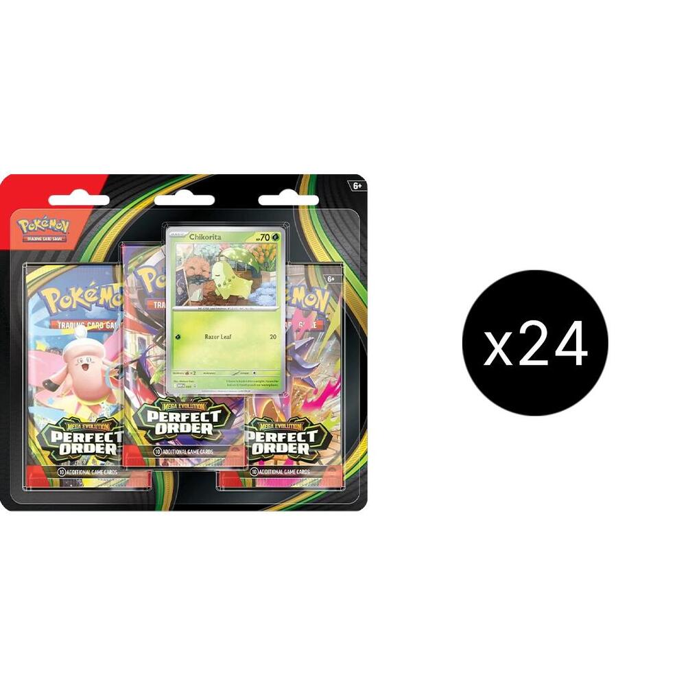 Perfect Order 3 Pack Blister Case [Chikorita], ME03: Perfect Order P706309