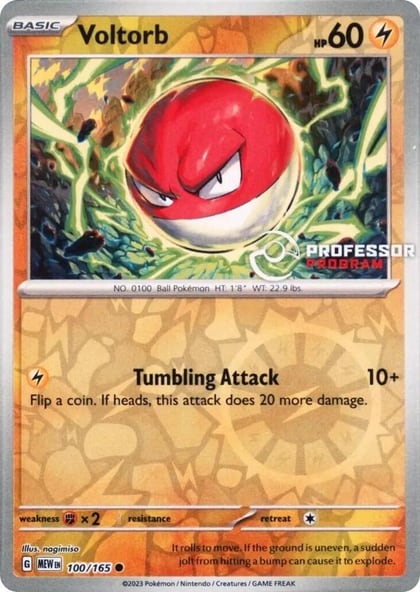 Voltorb - 100/165, Professor Program Promos 100/165