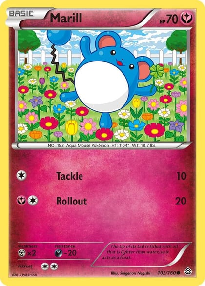 Marill, XY - Primal Clash 102/160