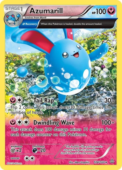 Azumarill (Alpha), XY - Primal Clash 104/160