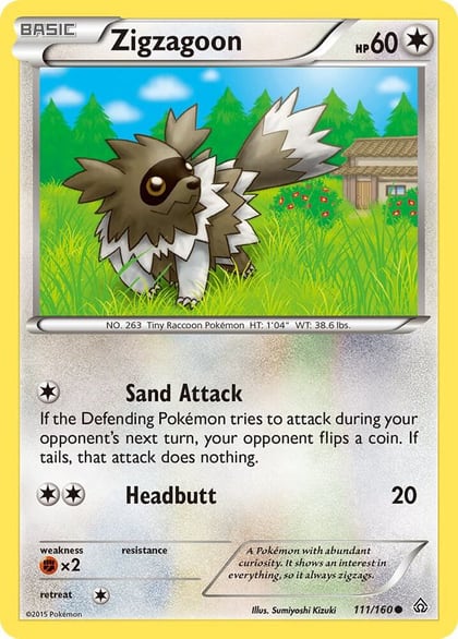 Zigzagoon, XY - Primal Clash 111/160