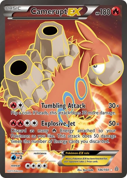 Camerupt EX (146 Full Art), XY - Primal Clash 146/160