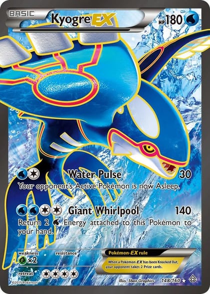 Kyogre EX (148 Full Art), XY - Primal Clash 148/160