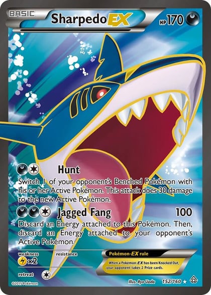 Sharpedo EX (152 Full Art), XY - Primal Clash 152/160