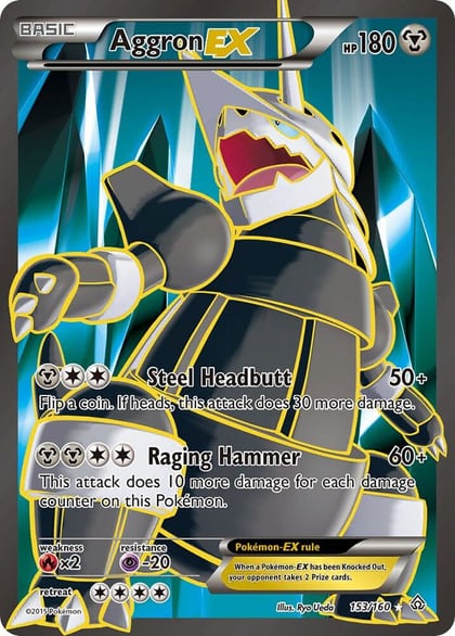 Aggron EX (153 Full Art), XY - Primal Clash 153/160