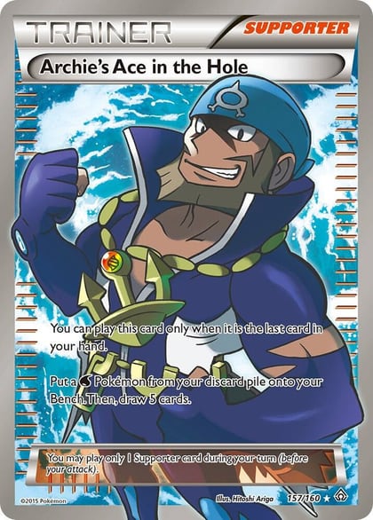 Archie's Ace in the Hole (157 Full Art), XY - Primal Clash 157/160