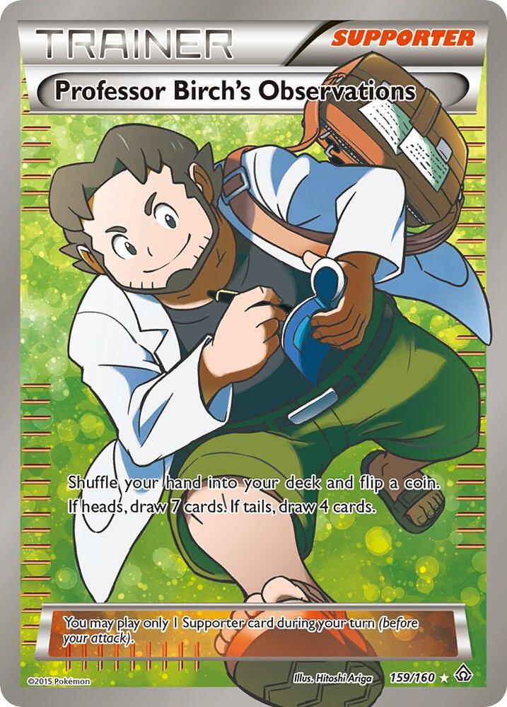 Professor Birch's Observations (159 Full Art), XY - Primal Clash 159/160