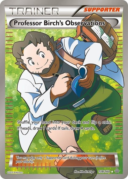 Professor Birch's Observations (159 Full Art), XY - Primal Clash 159/160
