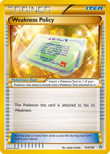 Weakness Policy (164 Secret Rare), XY - Primal Clash 164/160