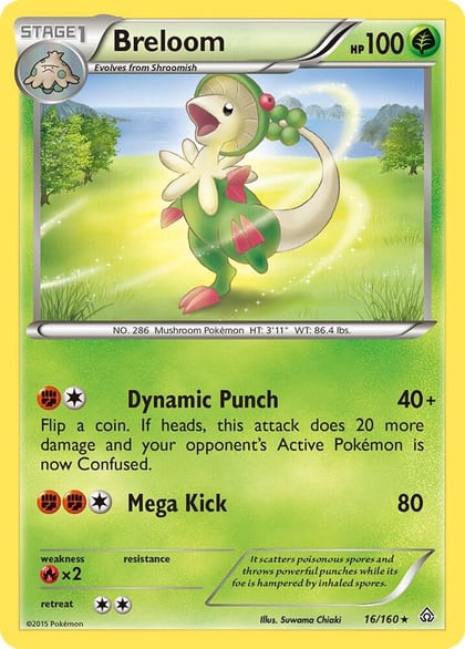 Breloom, XY - Primal Clash 16/160