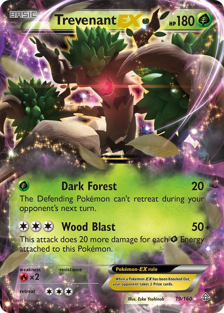 Trevenant EX, XY - Primal Clash 19/160