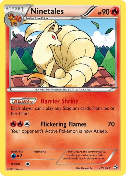 Ninetales, XY - Primal Clash 21/160