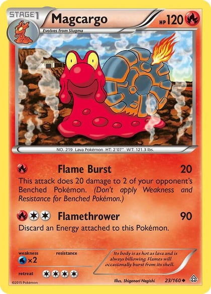 Magcargo, XY - Primal Clash 23/160