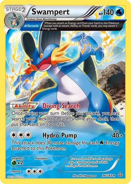 Swampert (Alpha), XY - Primal Clash 36/160