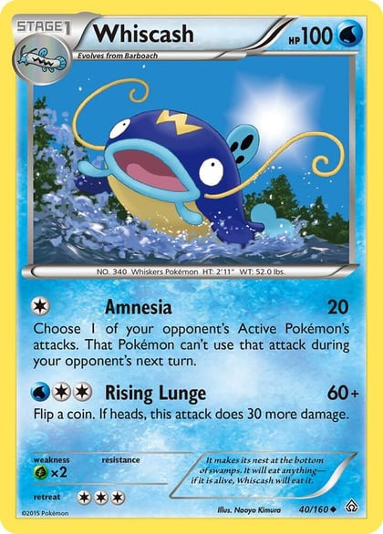 Whiscash, XY - Primal Clash 40/160