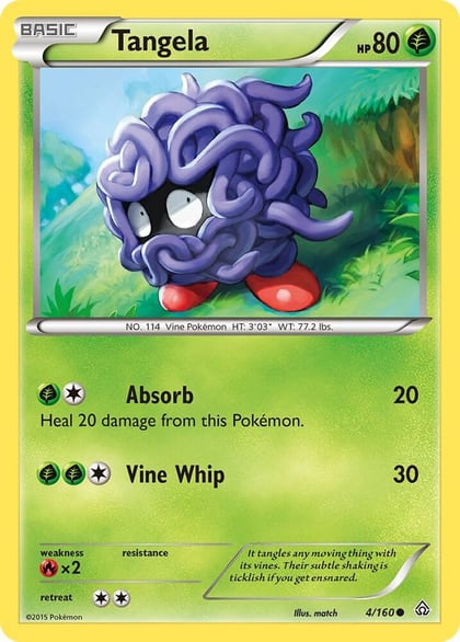 Tangela, XY - Primal Clash 4/160