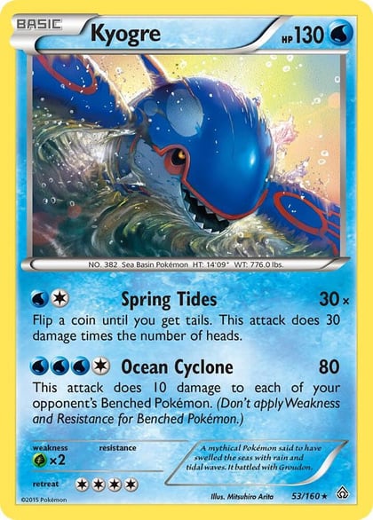 Kyogre, XY - Primal Clash 53/160