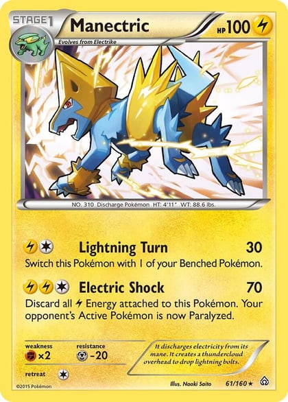 Manectric, XY - Primal Clash 61/160