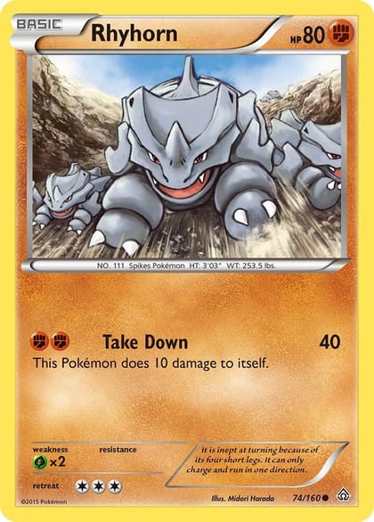 Rhyhorn, XY - Primal Clash 74/160
