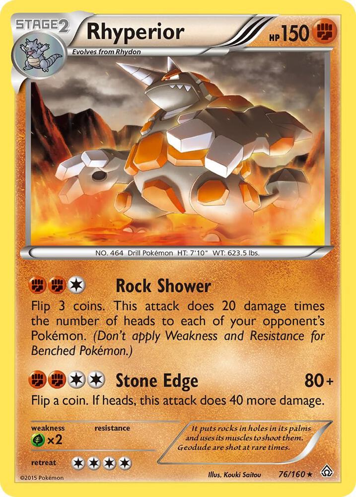 Rhyperior, XY - Primal Clash 76/160