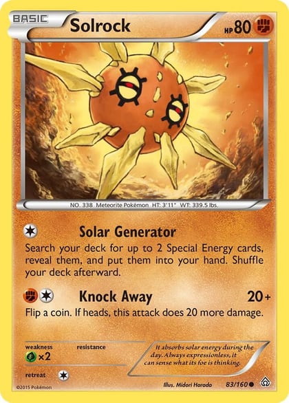 Solrock, XY - Primal Clash 83/160