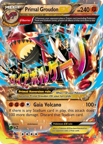 Primal Groudon EX (Omega), XY - Primal Clash 86/160