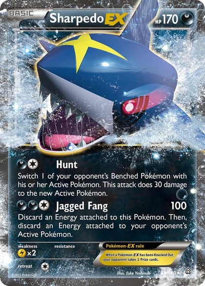 Sharpedo EX, XY - Primal Clash 91/160