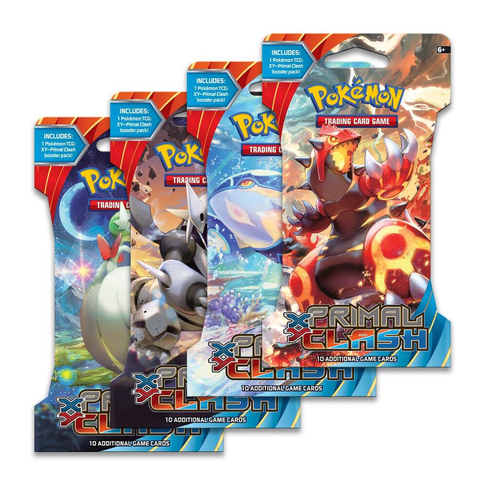 Primal Clash Sleeved Booster Pack Art Bundle [Set of 4], XY - Primal Clash P276593