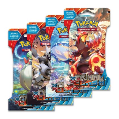 Primal Clash Sleeved Booster Pack Art Bundle [Set of 4], XY - Primal Clash P276593