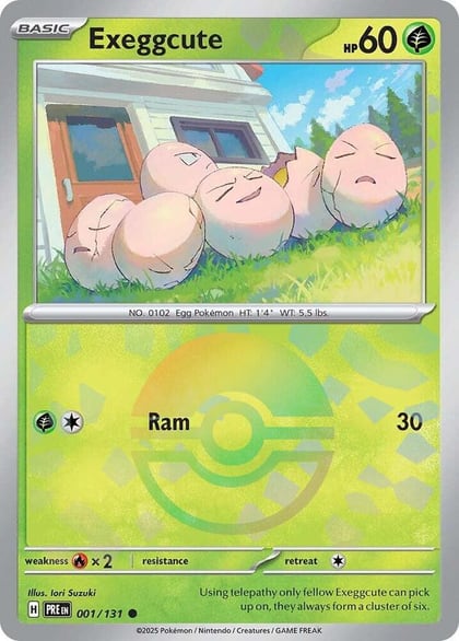 Exeggcute (Poke Ball Pattern), SV: Prismatic Evolutions 001/131