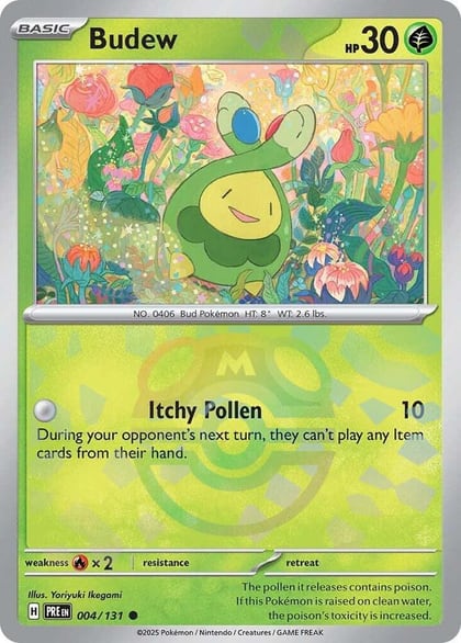 Budew (Master Ball Pattern), SV: Prismatic Evolutions 004/131