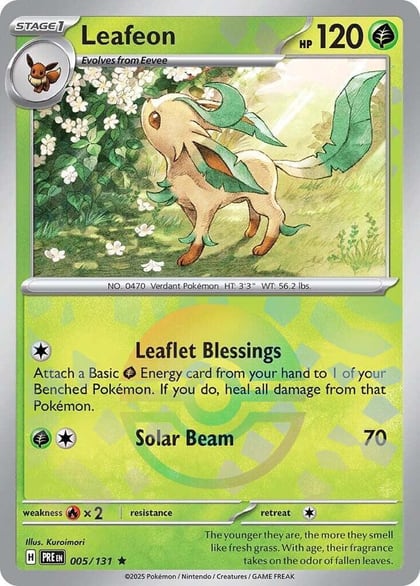 Leafeon (Poke Ball Pattern), SV: Prismatic Evolutions 005/131