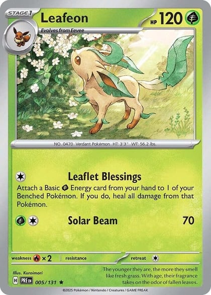 Leafeon, SV: Prismatic Evolutions 005/131