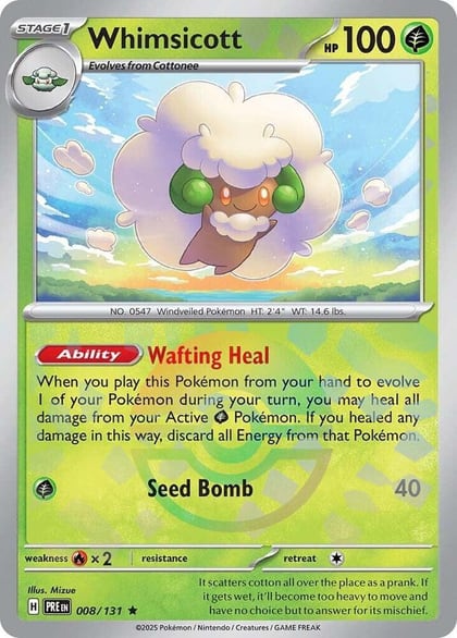 Whimsicott (Poke Ball Pattern), SV: Prismatic Evolutions 008/131