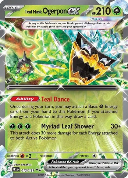 Teal Mask Ogerpon ex - 012/131, SV: Prismatic Evolutions 012/131