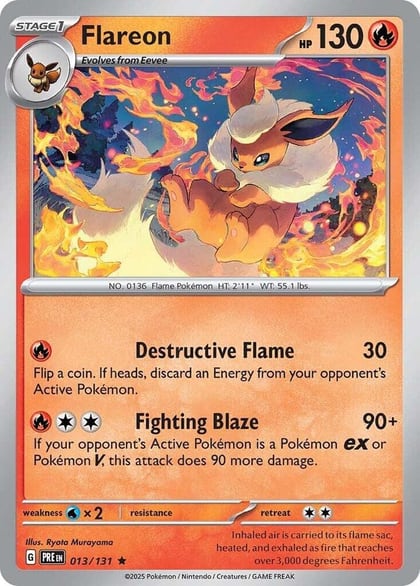 Flareon, SV: Prismatic Evolutions 013/131