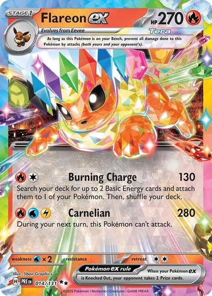 Flareon ex - 014/131, SV: Prismatic Evolutions 014/131