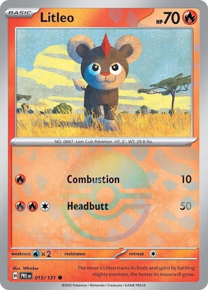 Litleo (Poke Ball Pattern), SV: Prismatic Evolutions 015/131