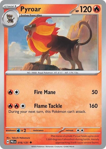 Pyroar, SV: Prismatic Evolutions 016/131