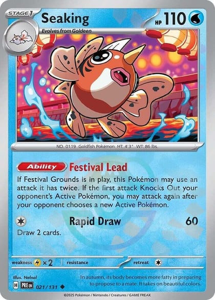Seaking (Master Ball Pattern), SV: Prismatic Evolutions 021/131