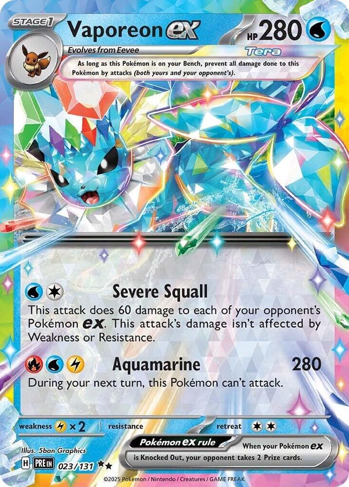 Vaporeon ex - 023/131, SV: Prismatic Evolutions 023/131