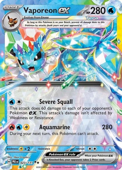 Vaporeon ex - 023/131, SV: Prismatic Evolutions 023/131