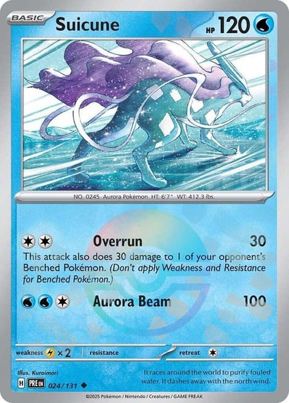 Suicune (Poke Ball Pattern), SV: Prismatic Evolutions 024/131